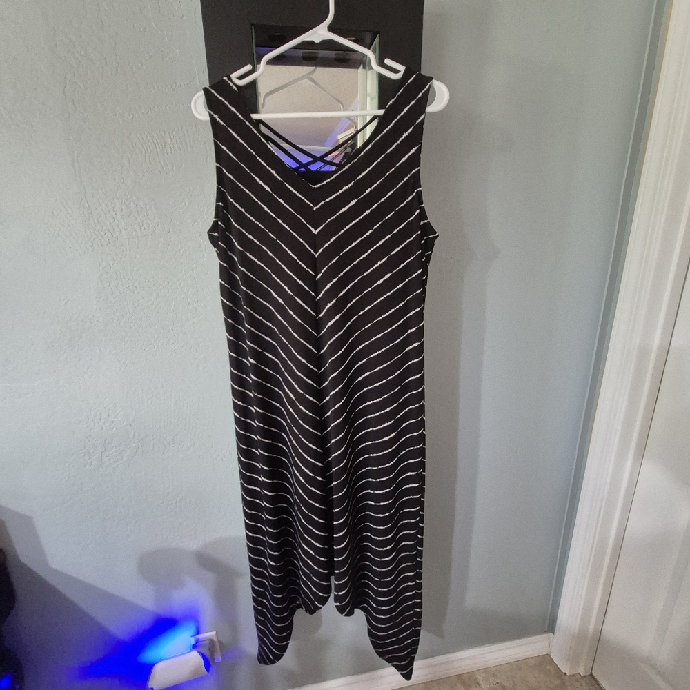 Apt. 9 Black and White Striped Dress